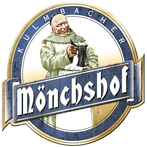 Kulmbacher Mönchshof Logo (Mönch mit Bierkrug)